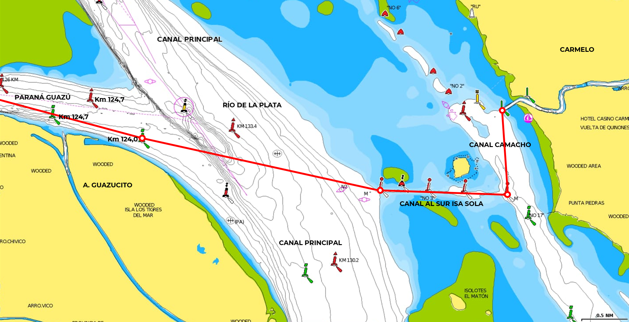 Canal al Sur de la Isla Sola