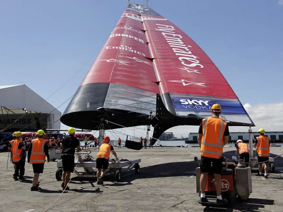 Vela mayor de catamarán de America's Cup