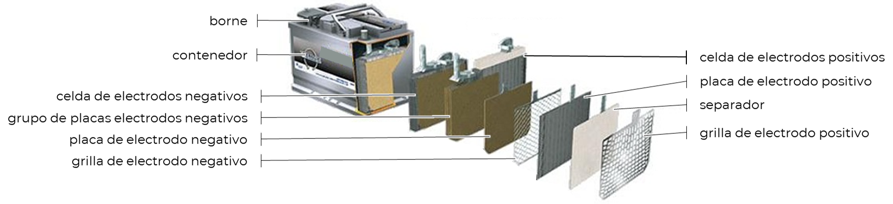 Estructura de una batería