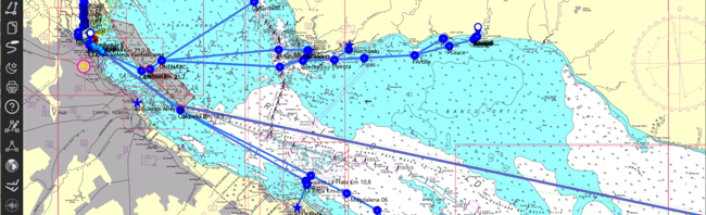 OpenCPN - Rutas y Waypoints.