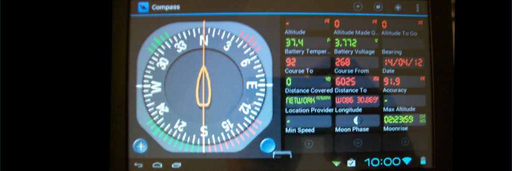 Consola de Navegación construida con GPS Essentials.