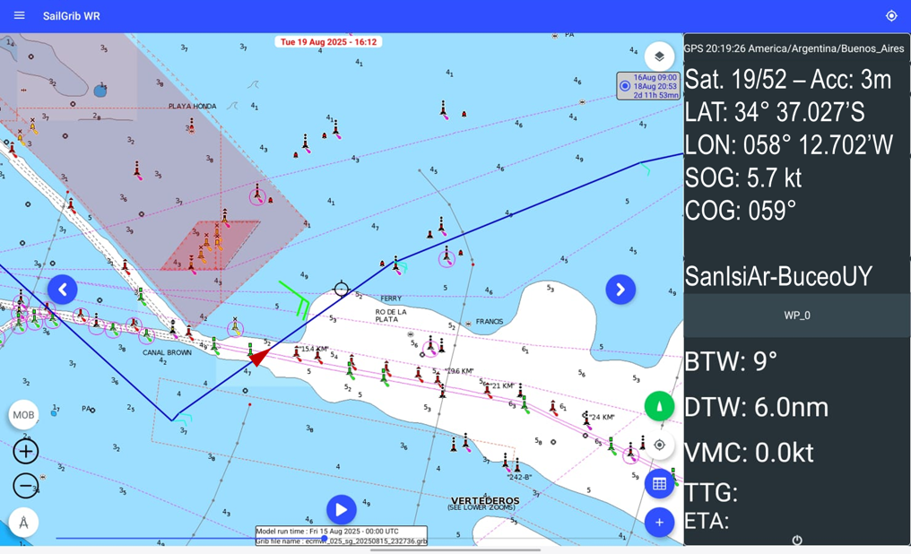 SailGrib WR - Chartplotter.