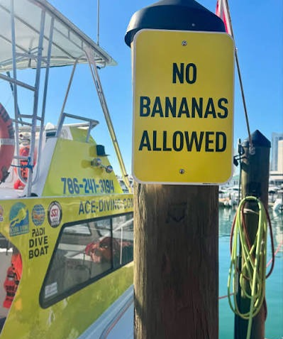 No se permiten bananas