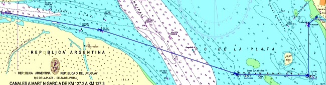 Río Parana Guazu, Rio de la Plata, Canal Sur Isla Sola
